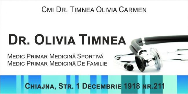 Dr. Olivia Timnea – Medicină Sportivă și Medicină de familie